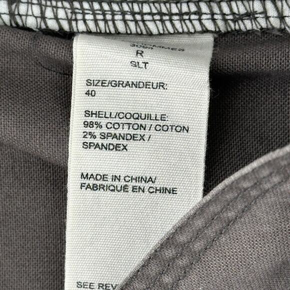 Woolrich Nomad Midweight Canvas Shorts Mens Size 40 Slate Gray 8" - Picture 6 of 6